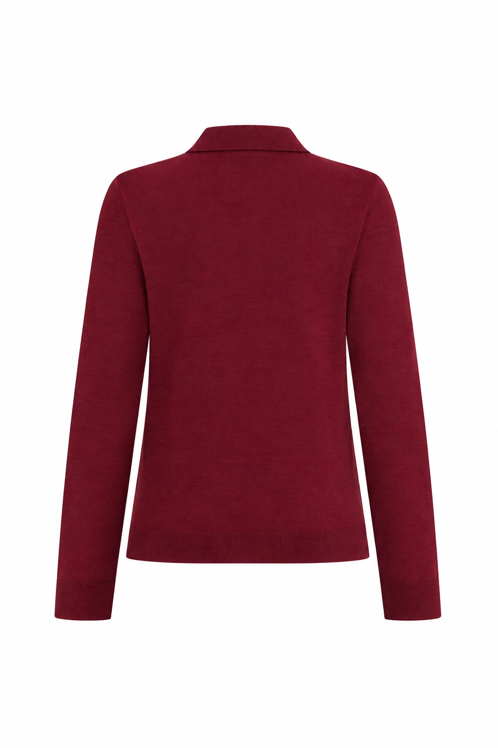Bordo Merino Yün Triko Kazak