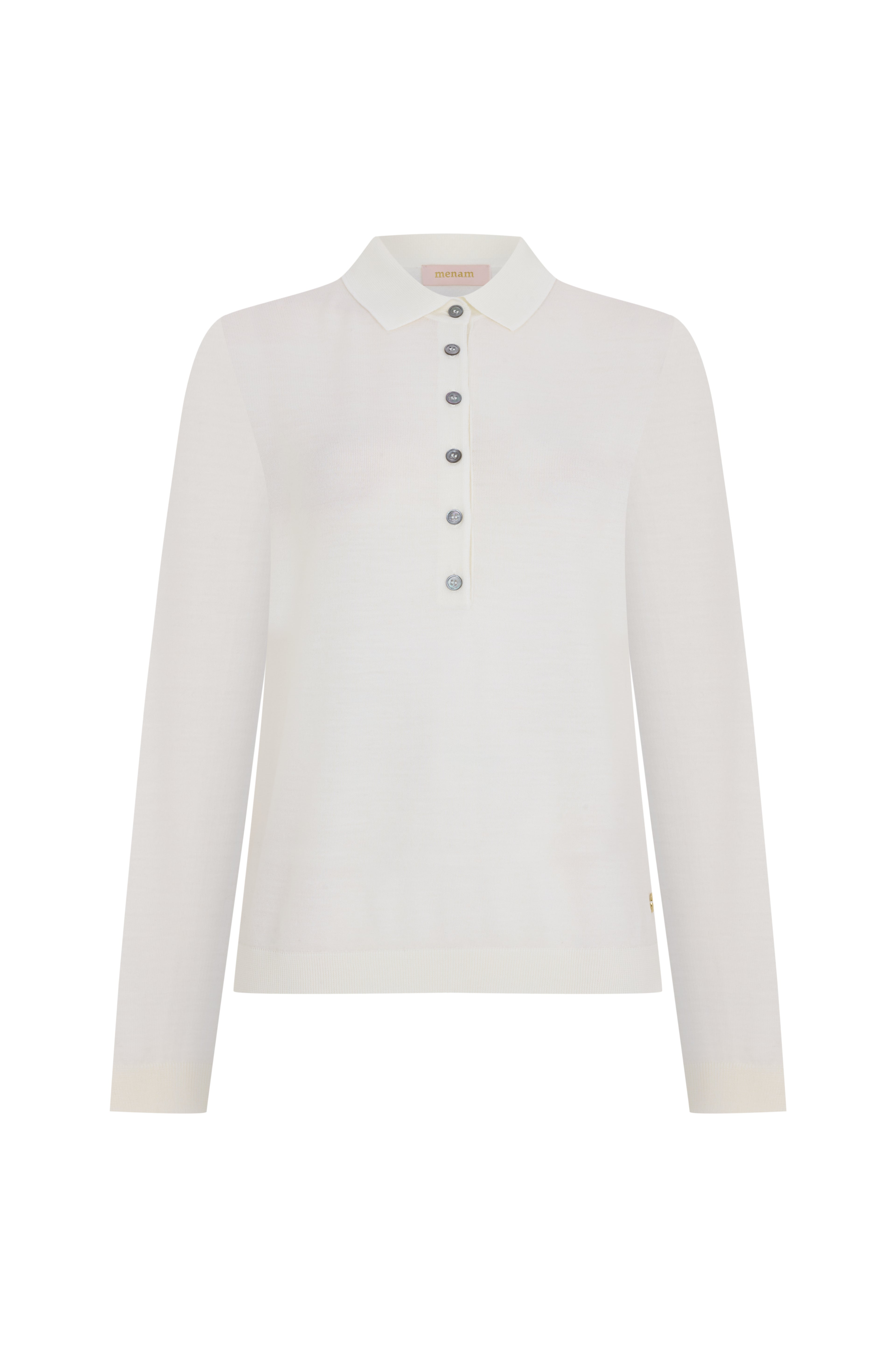 Beyaz Yün Triko Kazak