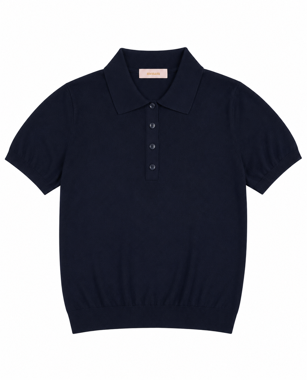 Lacivert Polo Yaka Triko