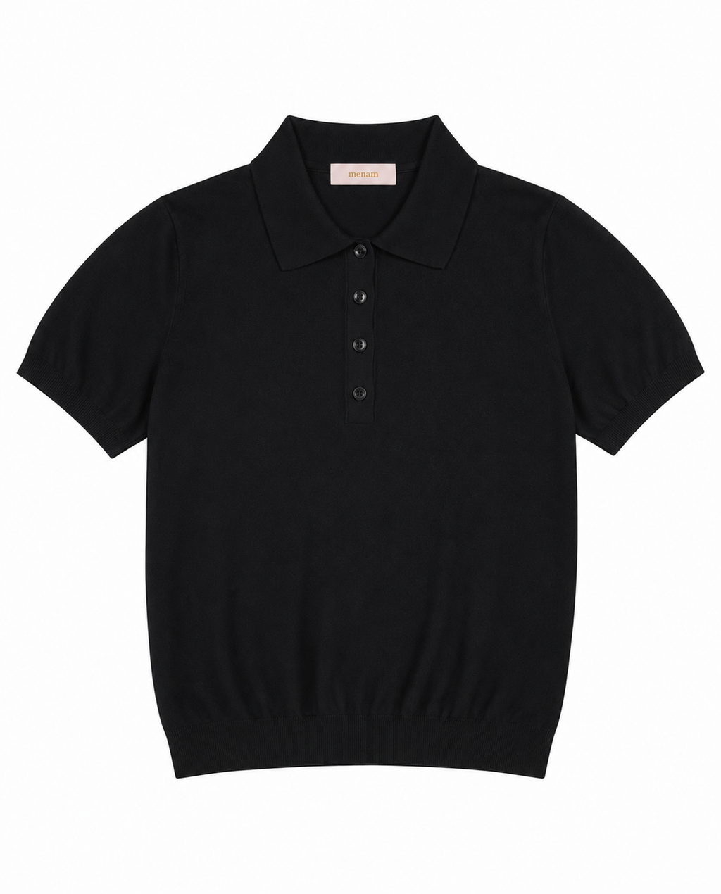 Siyah Polo Yaka Triko