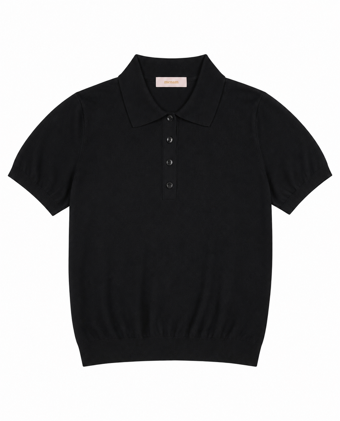 Siyah Polo Yaka Triko