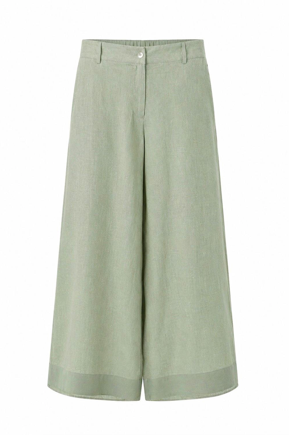 Yeşil Keten Pantolon
