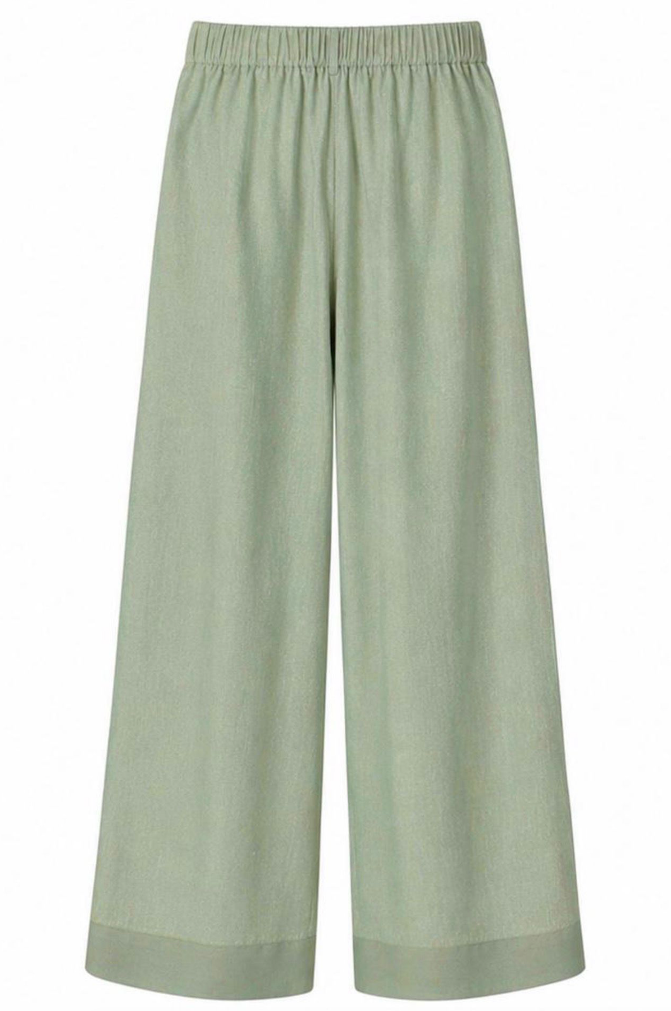 Yeşil Keten Pantolon