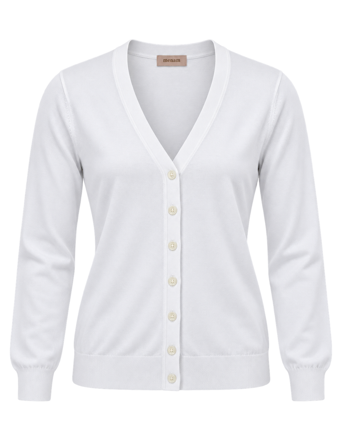 Beyaz Mısır Pamuğu Triko Hırka