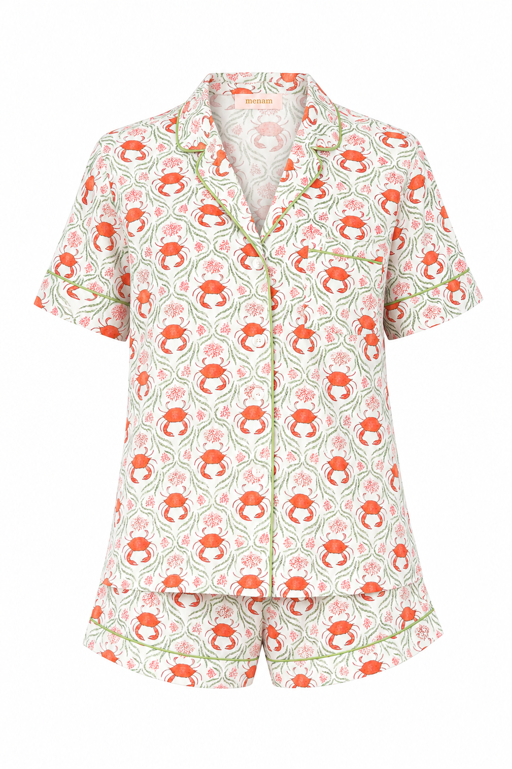 Crab Crush Şortlu Pijama Takımları