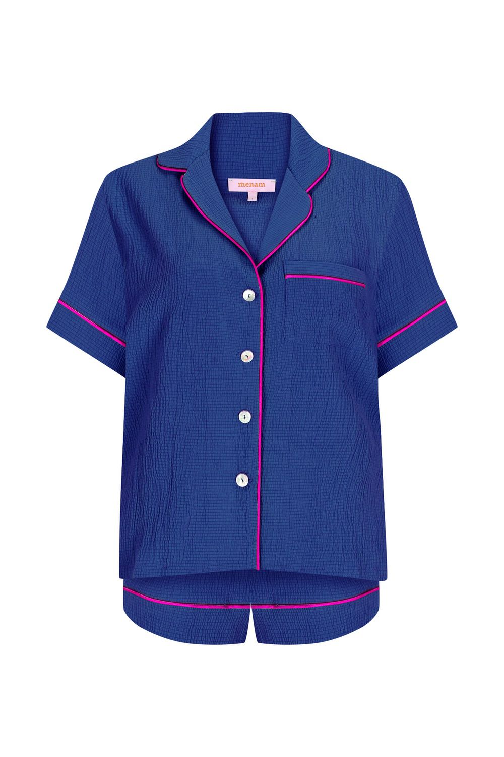 Lizbon Navy Şortlu Pijama Takımı