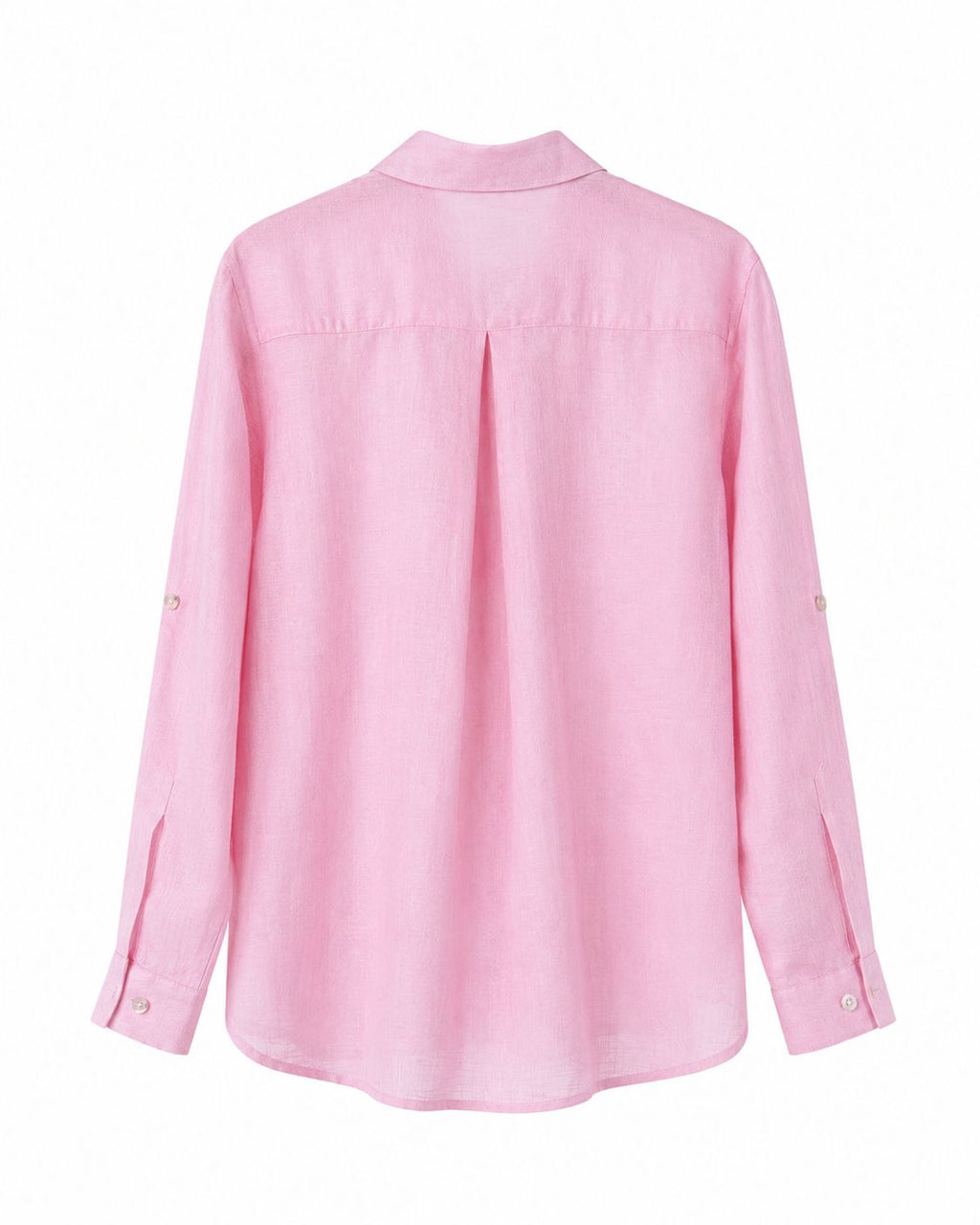 Pembe Keten Gömlek