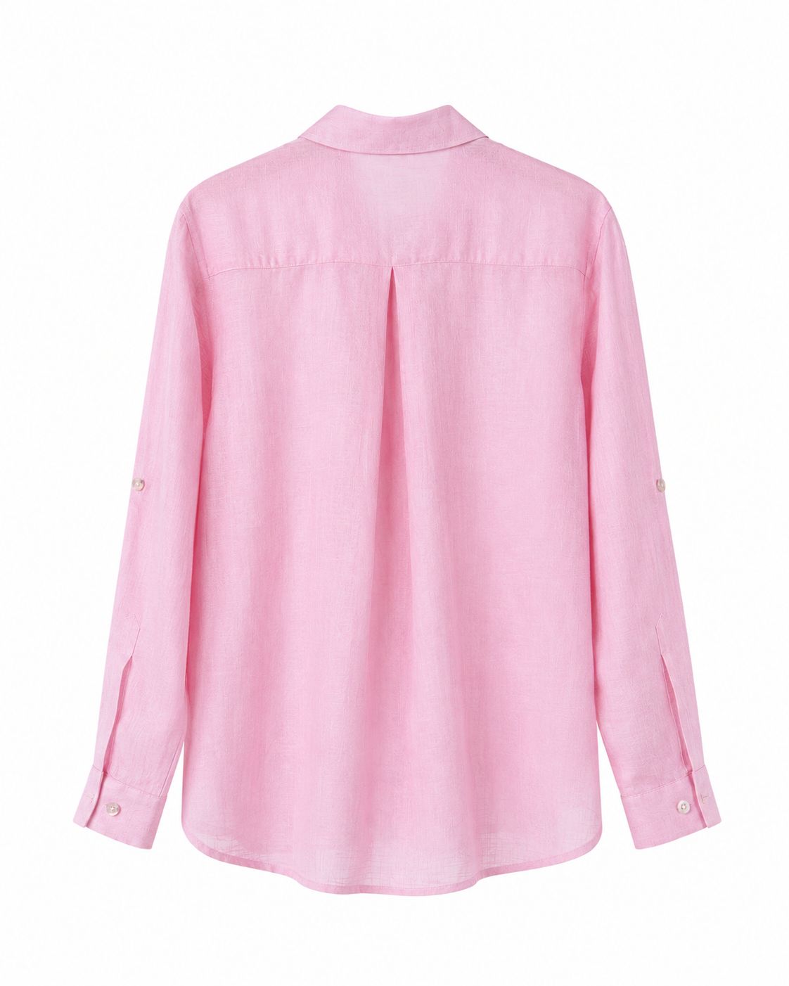 Pembe Keten Gömlek