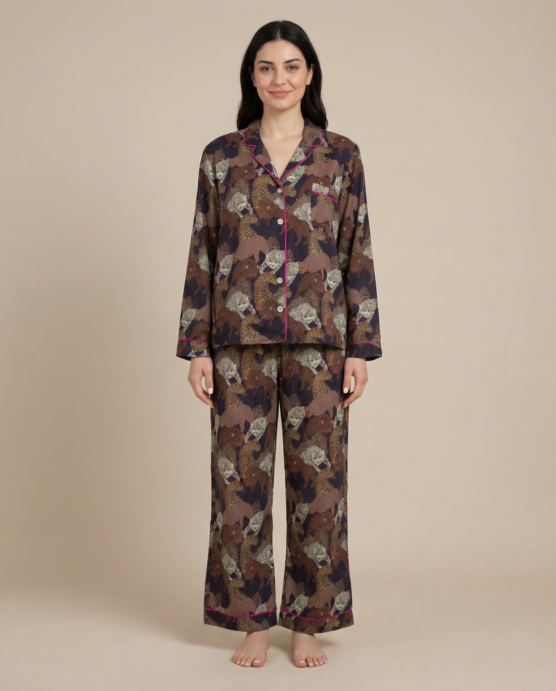 Panther Uzun Pijama Takımı