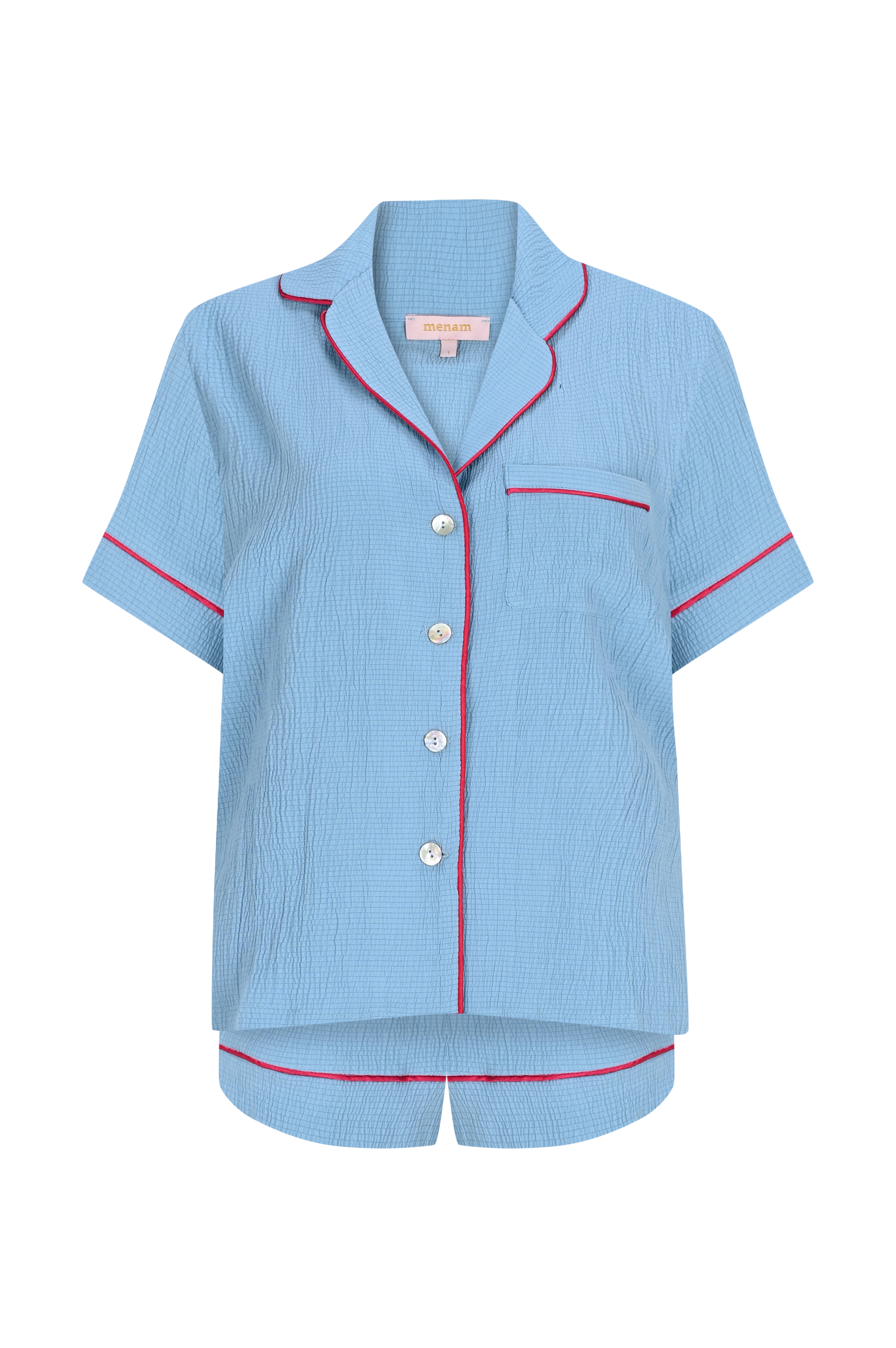 Lizbon Mavi Pijama Takımı