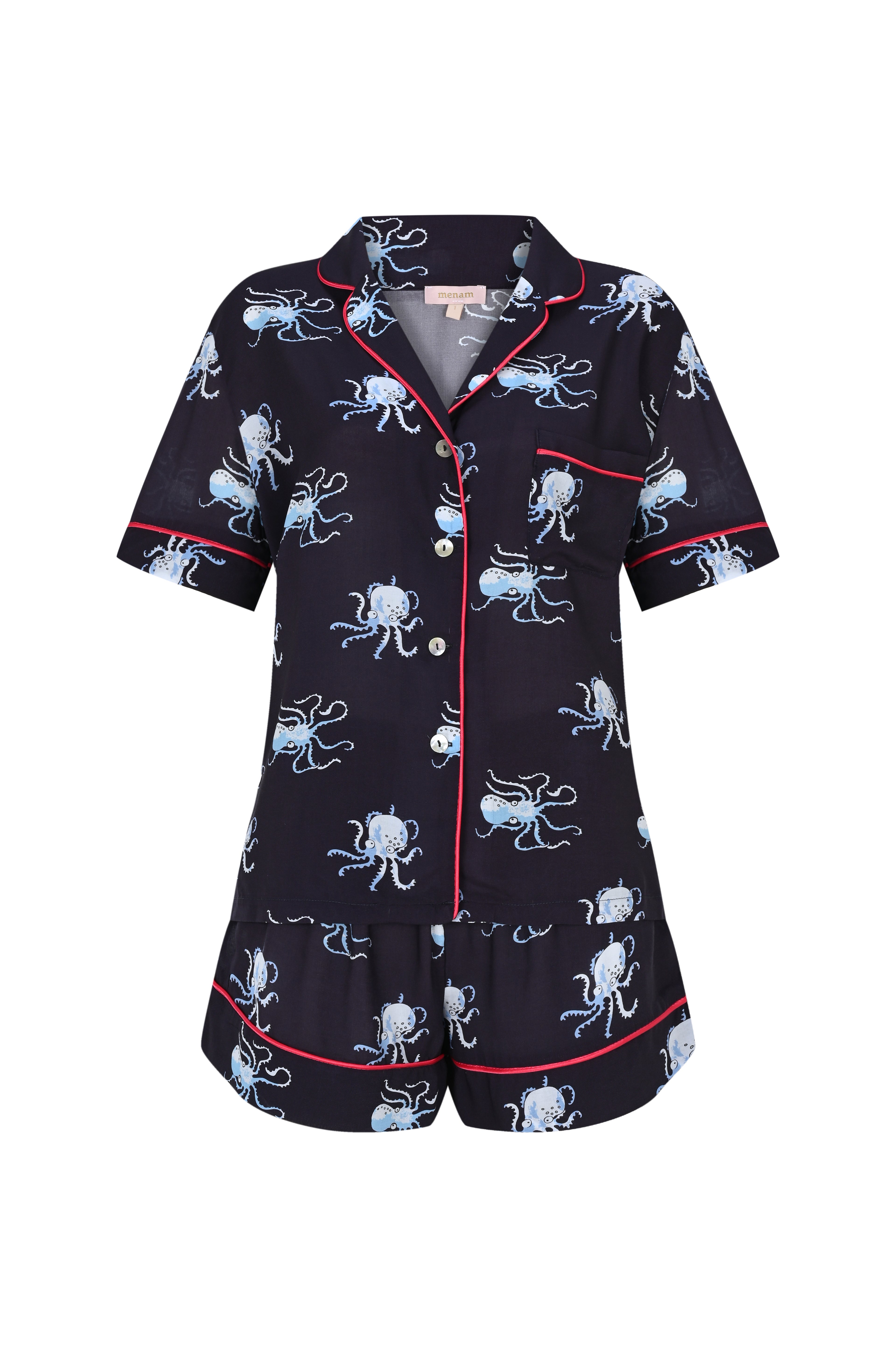 Octopus Kısa Pijama Takımı