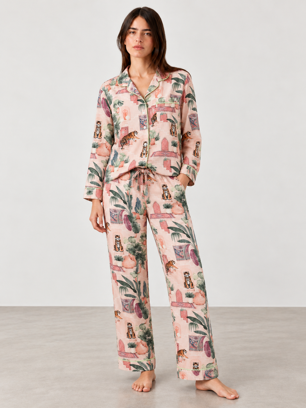 Tiger Riad Uzun Pijama Takımı
