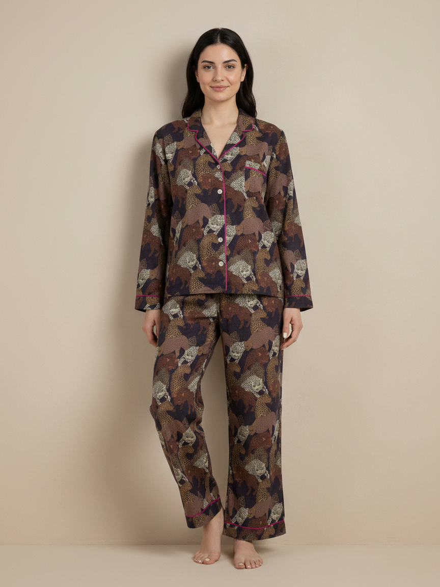 Panther Uzun Pijama Takımı