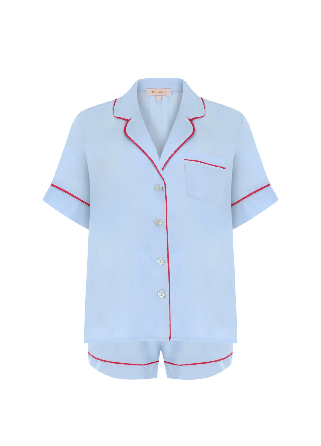 Baby Blue Şortlu Pijama Takımı